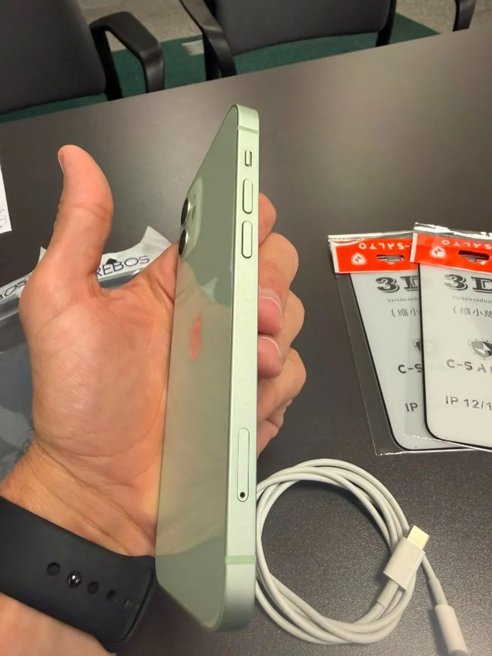 iPhone 12 256GB Green - Impecável / Todo Original - Foto 4