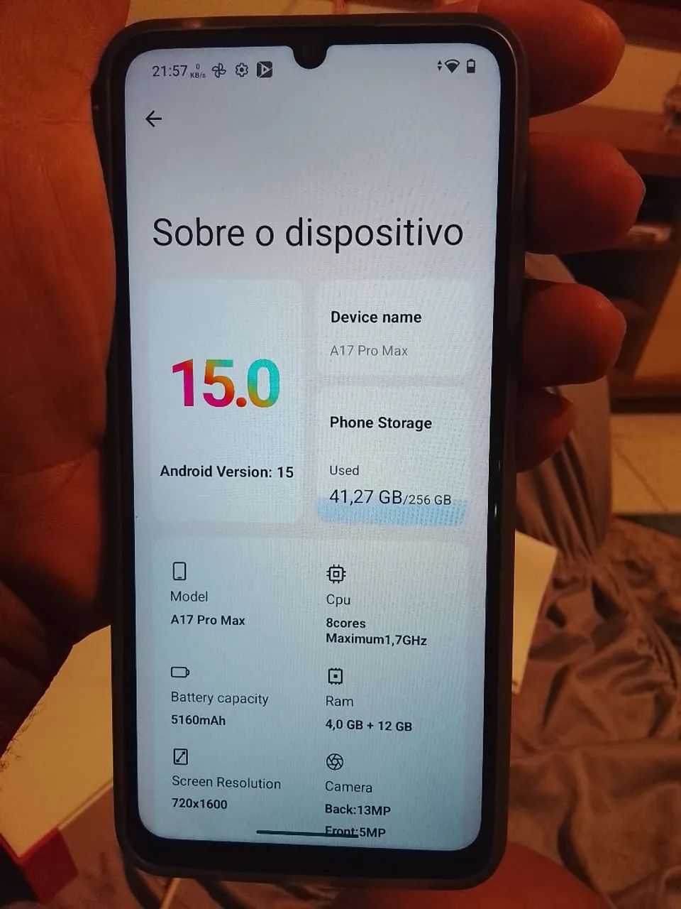 Vendo ou troco HOTWAY A17 PRO MAX  - Foto 4