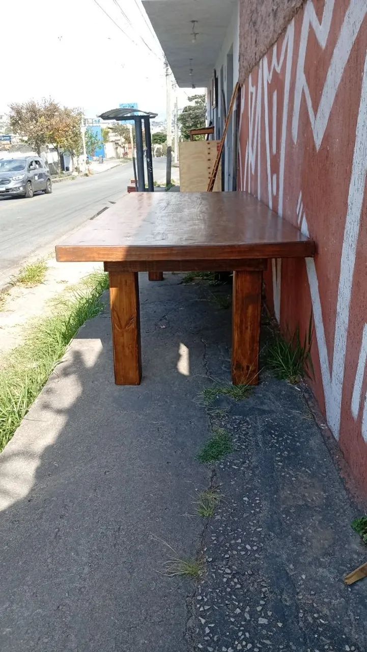 Mesa de madeira 3x1, 20 já invernizado  - Foto 3