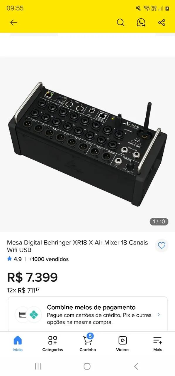 MESA DIGITAL BEHRINGER XR18