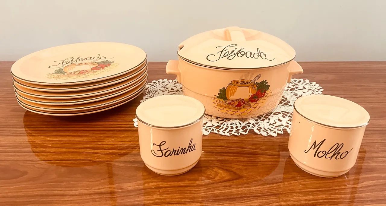 CONJUNTO DE FEIJOADA - PORCELANA SCHMIDT - SEM USO  L - Foto 3