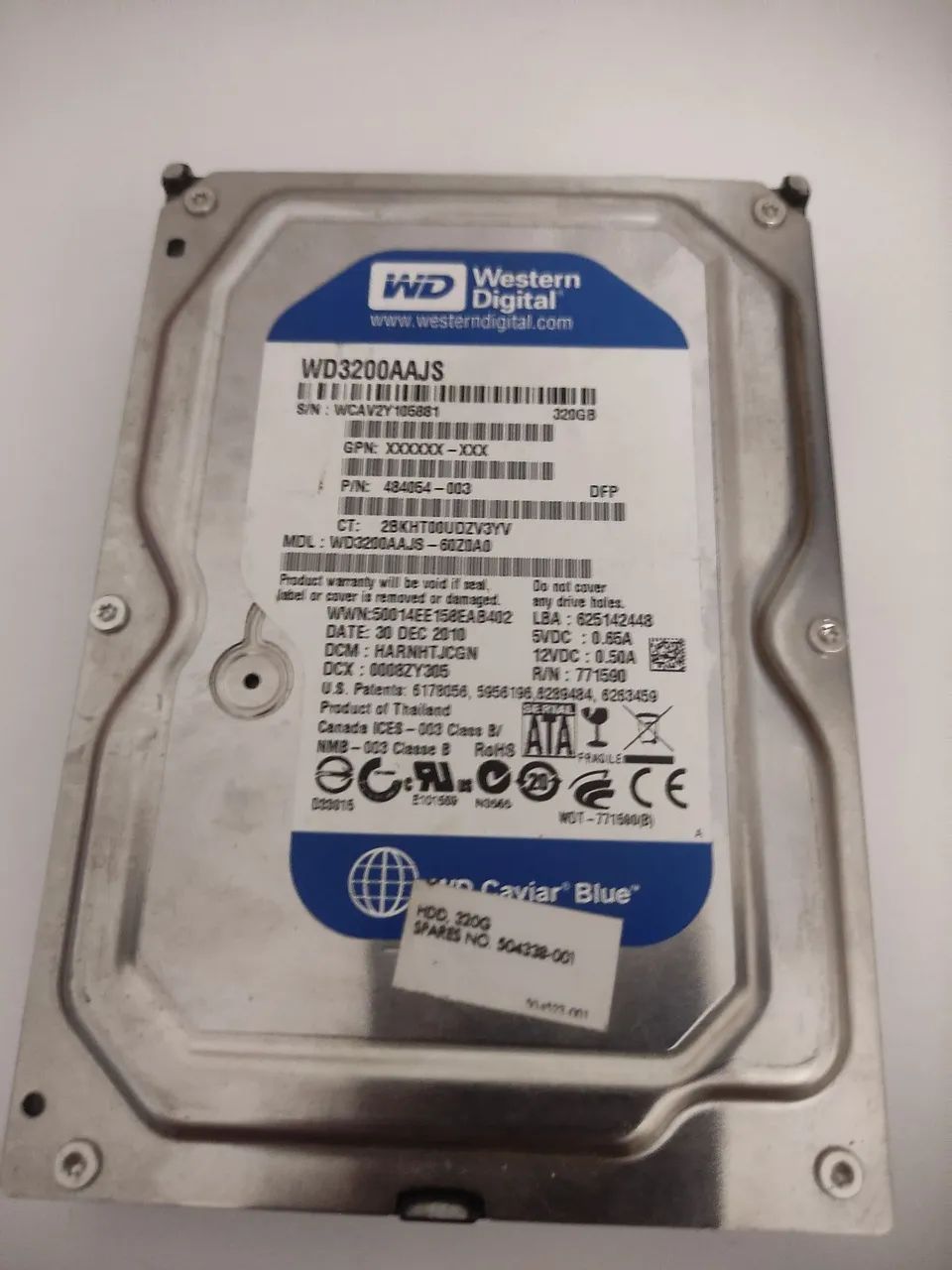 HD wd sata de 320 gb