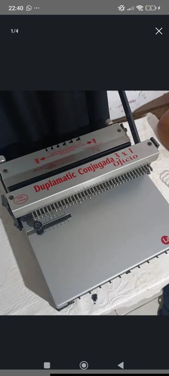 Encadernadora 3x1 conjugada usada 