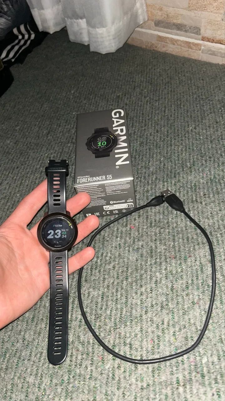 GARMIN FORERUNNER 55 PRETO
