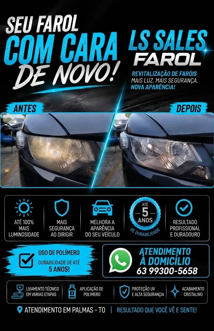 Restauração de faróis UV