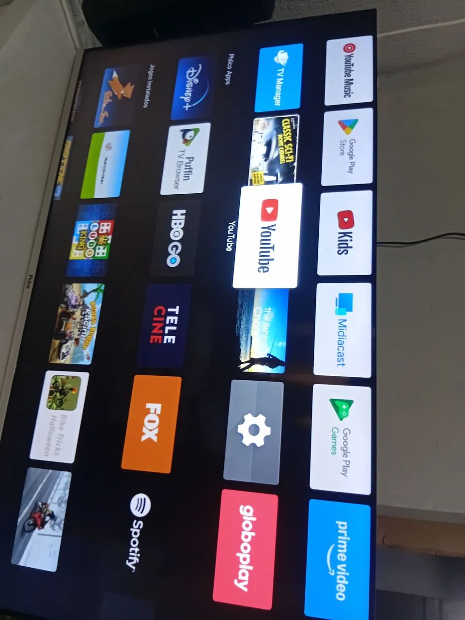 Tev smart 42 pol Android comando de voz Wi-Fi Netflix canas digital completa 