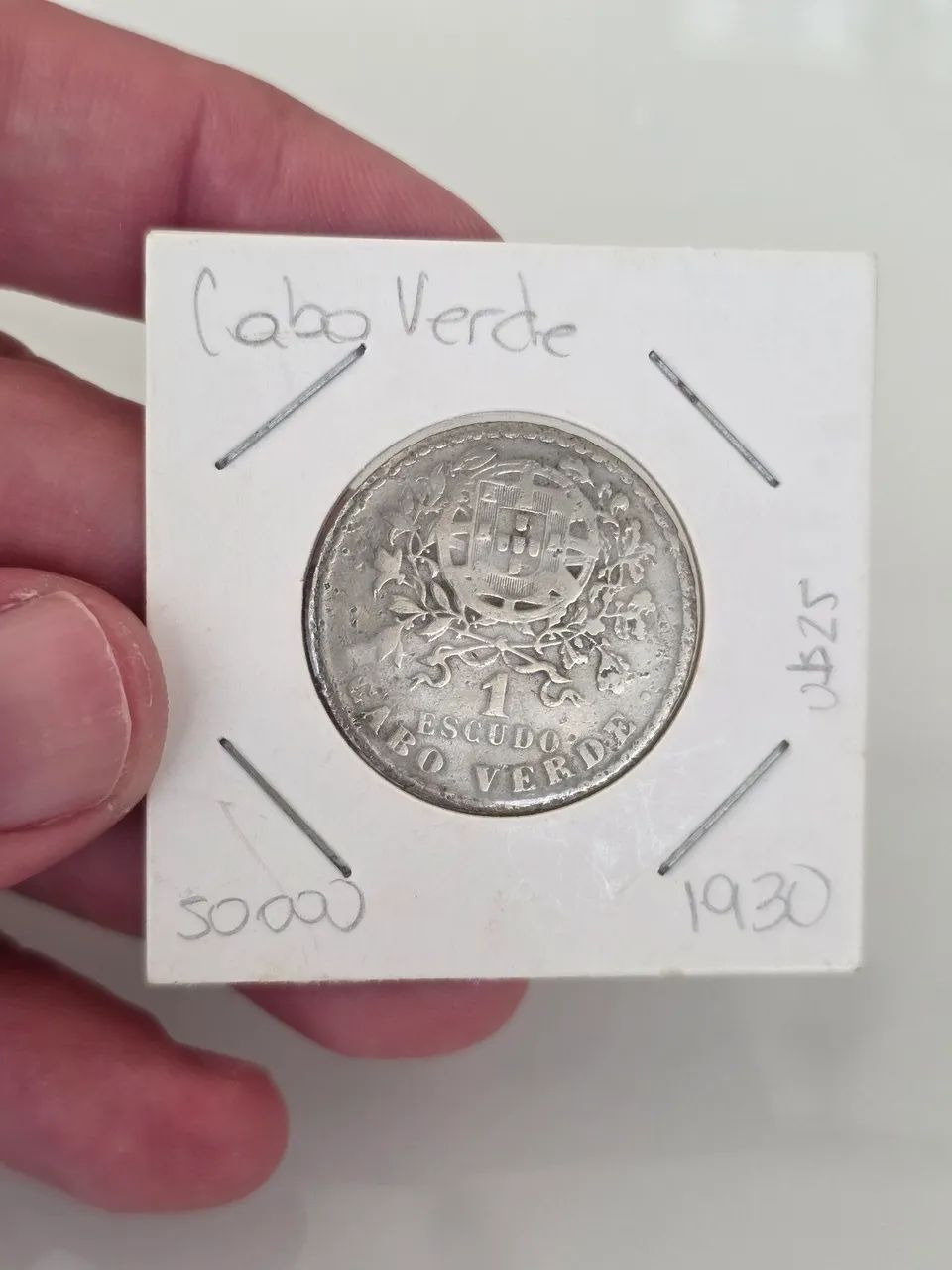 Moeda Cabo Verde 1930 1 Escudo