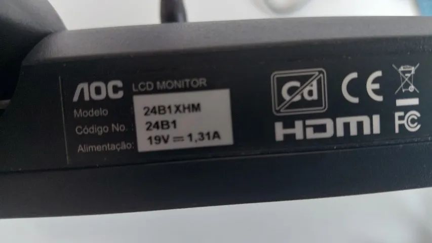 Monitor AOC 24 Polegadas - Tela Quebrada - Foto 4