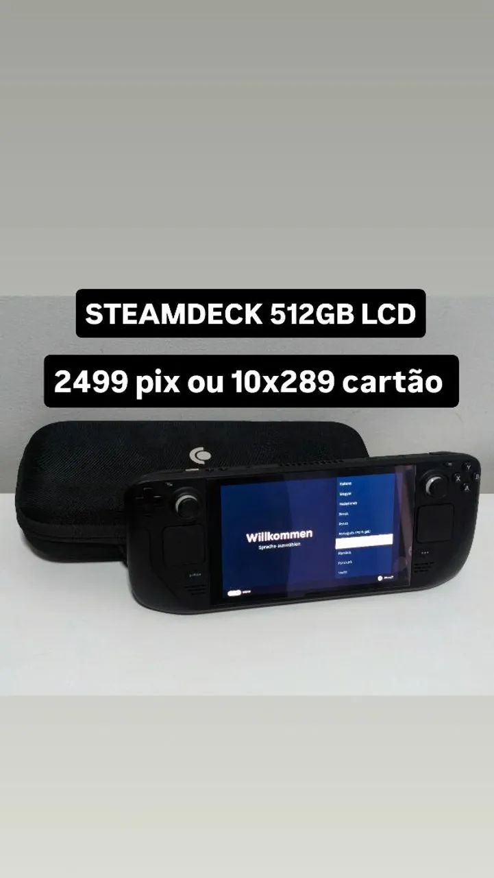 Steamdeck LCD 512gb usado