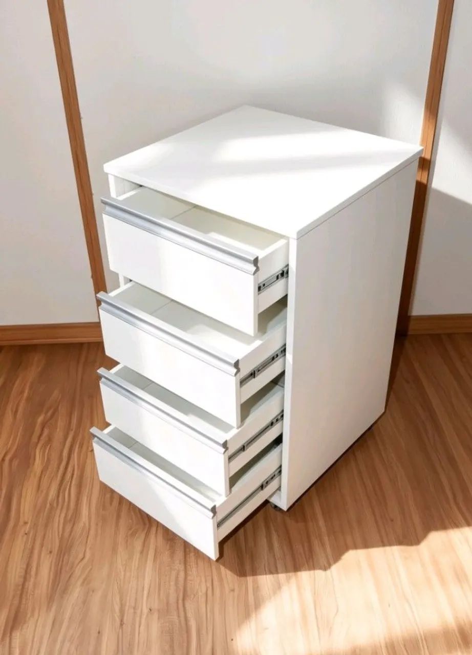 Gaveteiro multiuso  em MDF branco Novo fabricação própria  - Foto 2