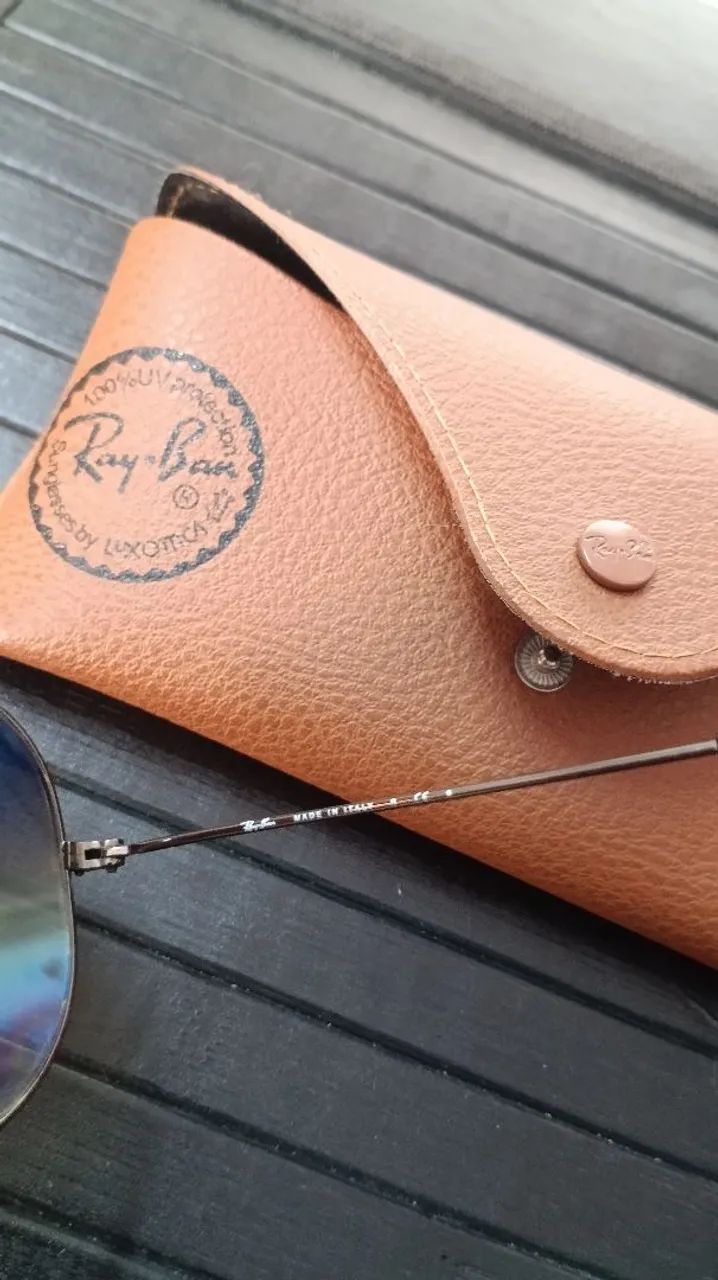 óculos de sol Ray-Ban do modelo Aviador. - Foto 5