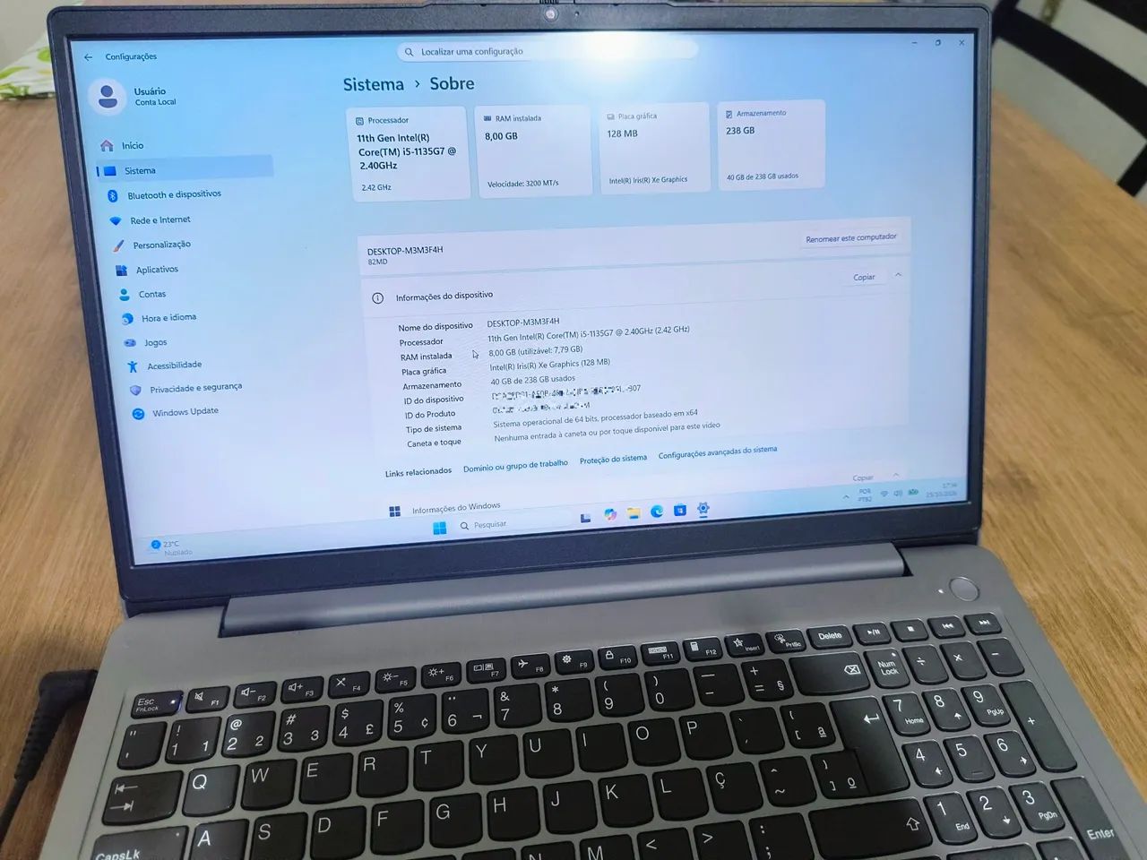 Notebook Lenovo IdeaPad - Intel i5 (11ª geração) com SSD - Foto 4