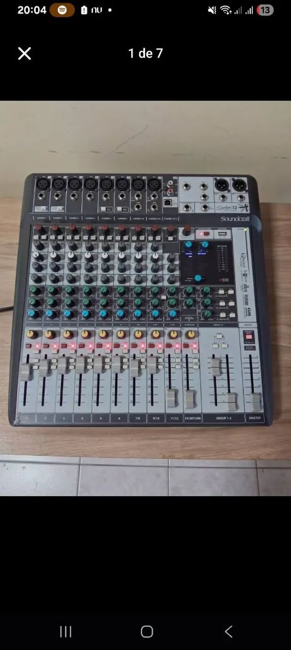 Mesa de som interface Soundcraft 12mtk - Foto 2