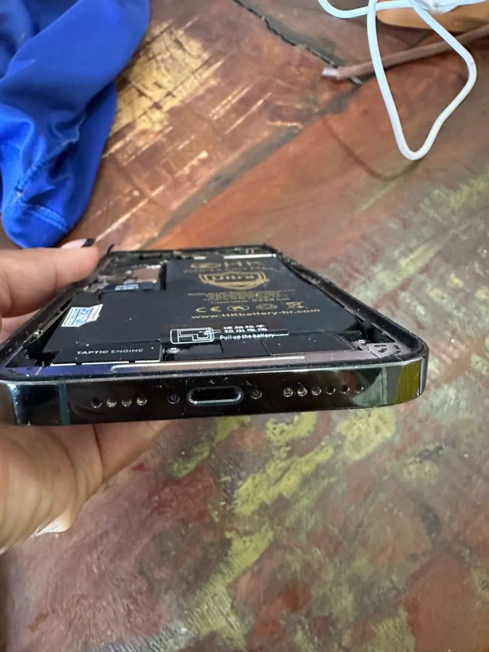 Carcaça iPhone 13 Pro Max Verde Original para Retirada de Componentes Internos