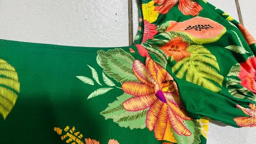 CROPPED ESTAMPADO COM MANGA  - Foto 2