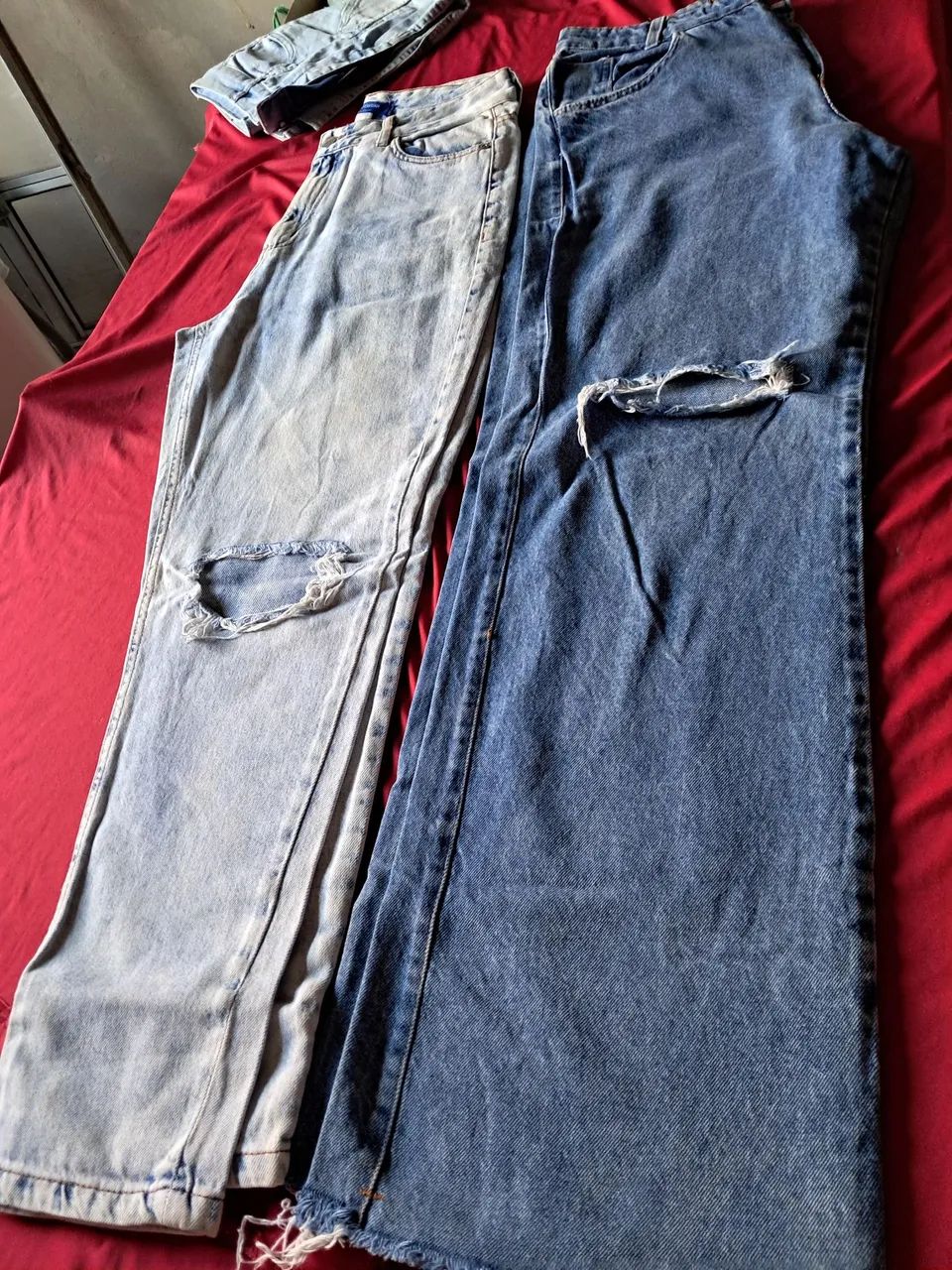 14 calças jeans femininas 1 saia e 1 bermuda  - Foto 4