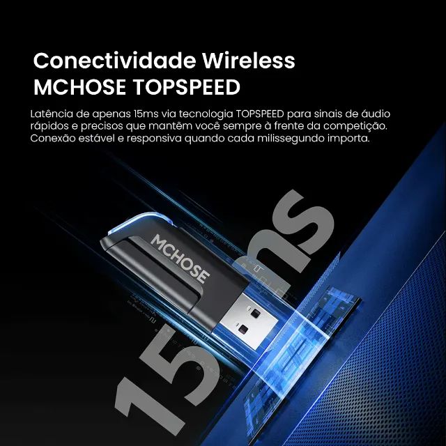 MCHOSE V9 Pro Headset Gamer Wireless -Entrega Grátis- - Foto 4