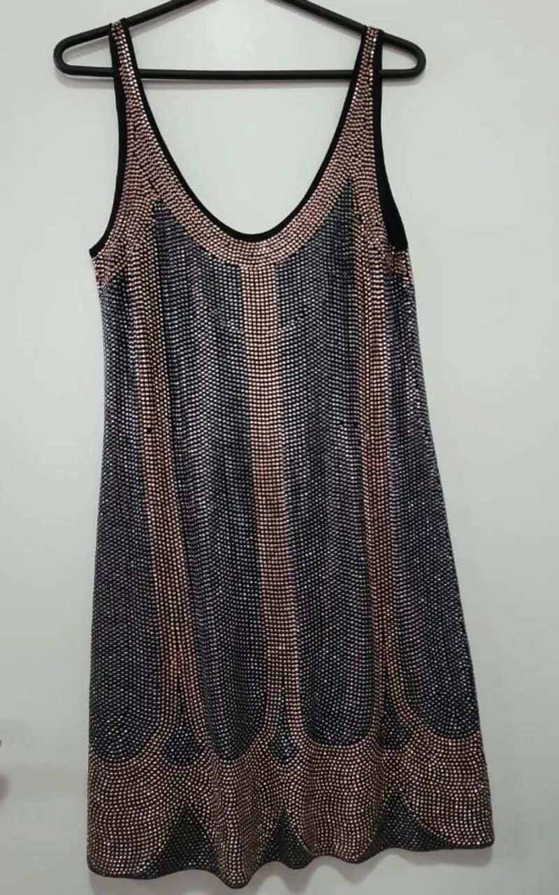 Vestido todo com brilhos Tam.40-42 - Foto 2