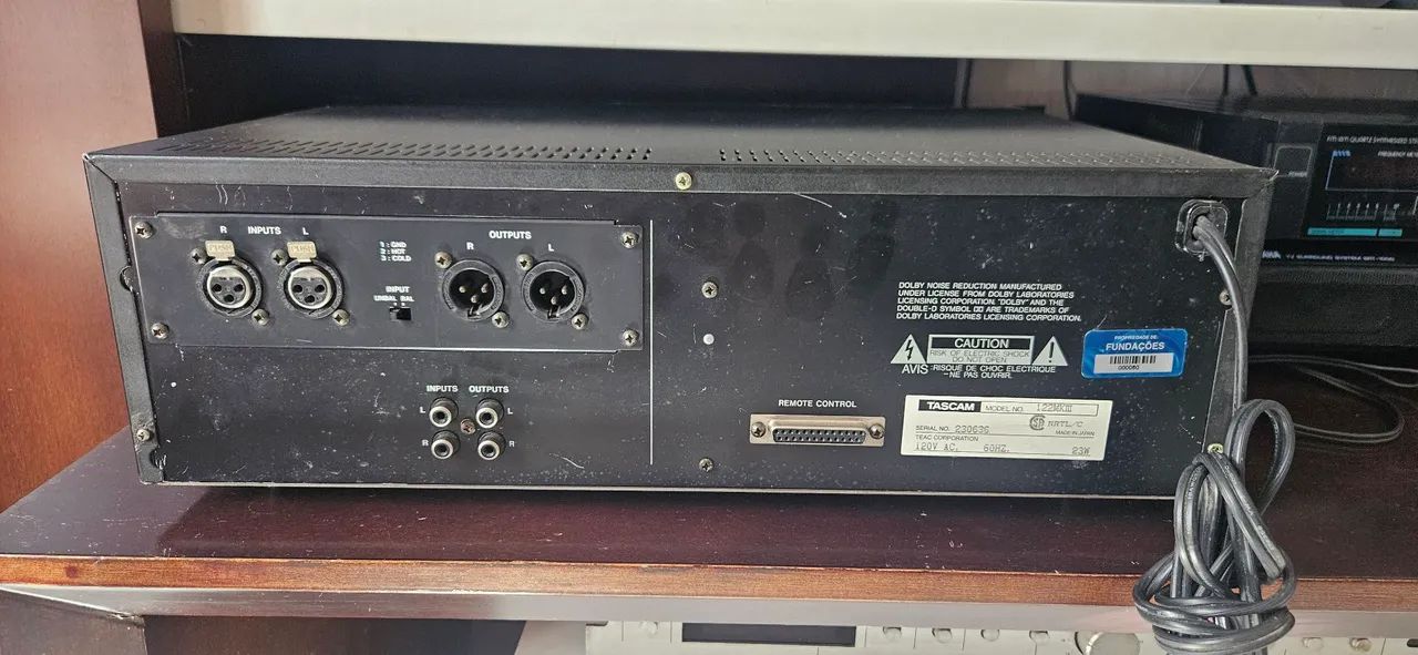Tape Deck 3 cabeças TASCAM 122 MK-3 - Foto 4