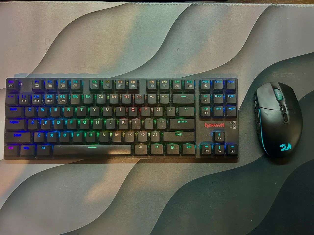 Kit teclado e mouse sem fio redragon