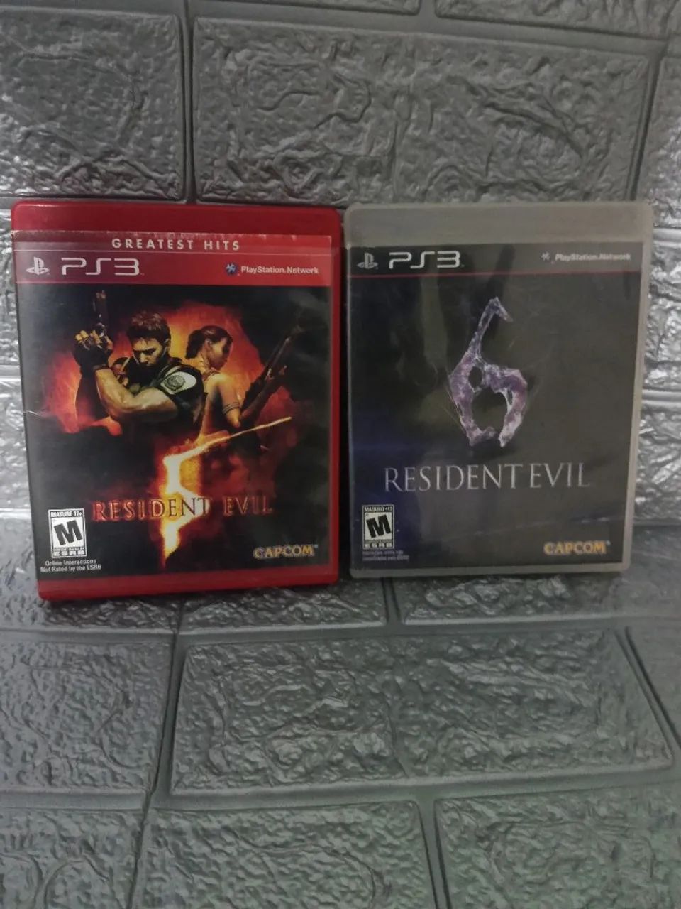 Jogo Resident Evil 5 e 6 Ps3