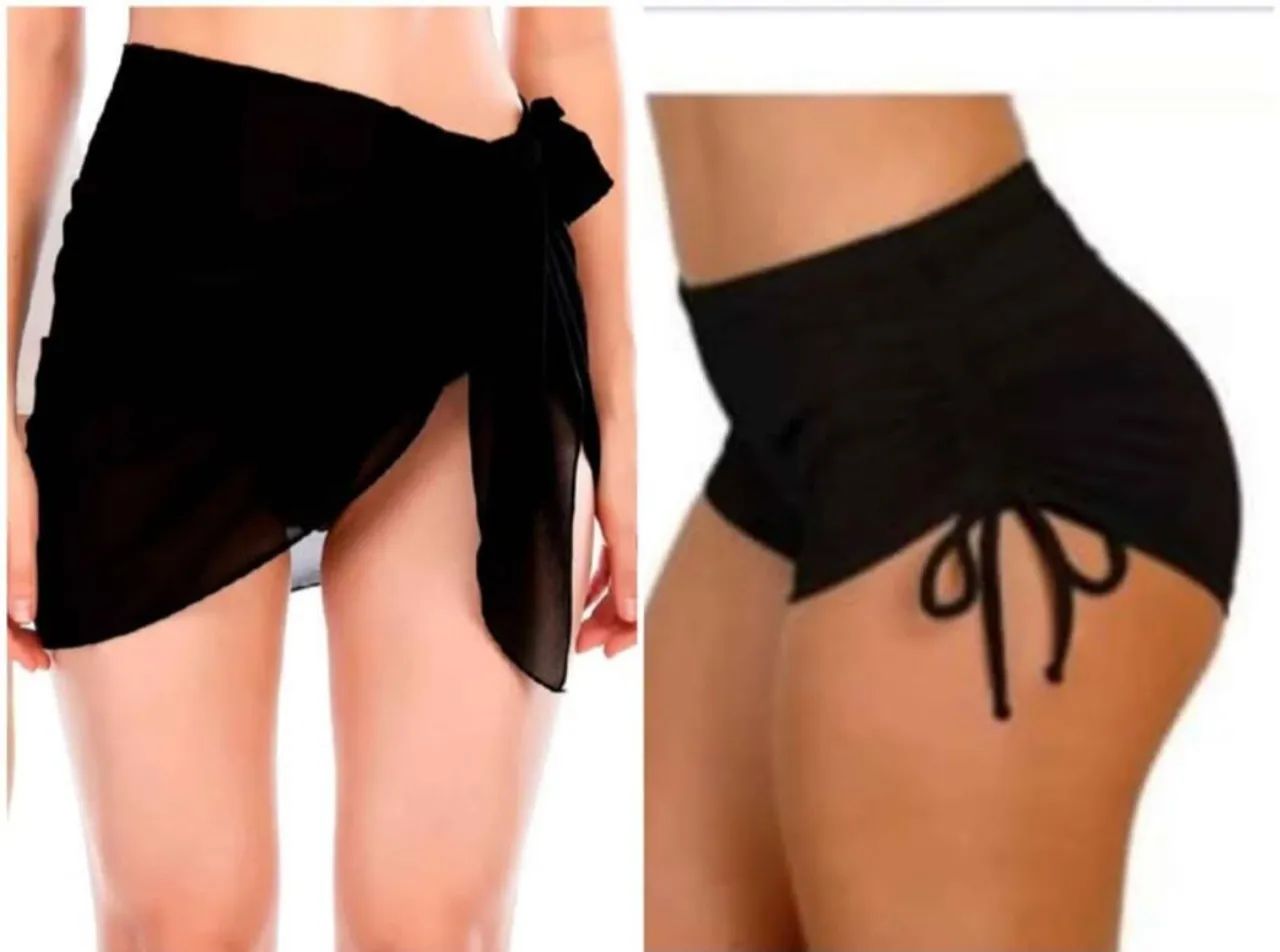 KIT SAIA DE PRAIA E SUKINI 