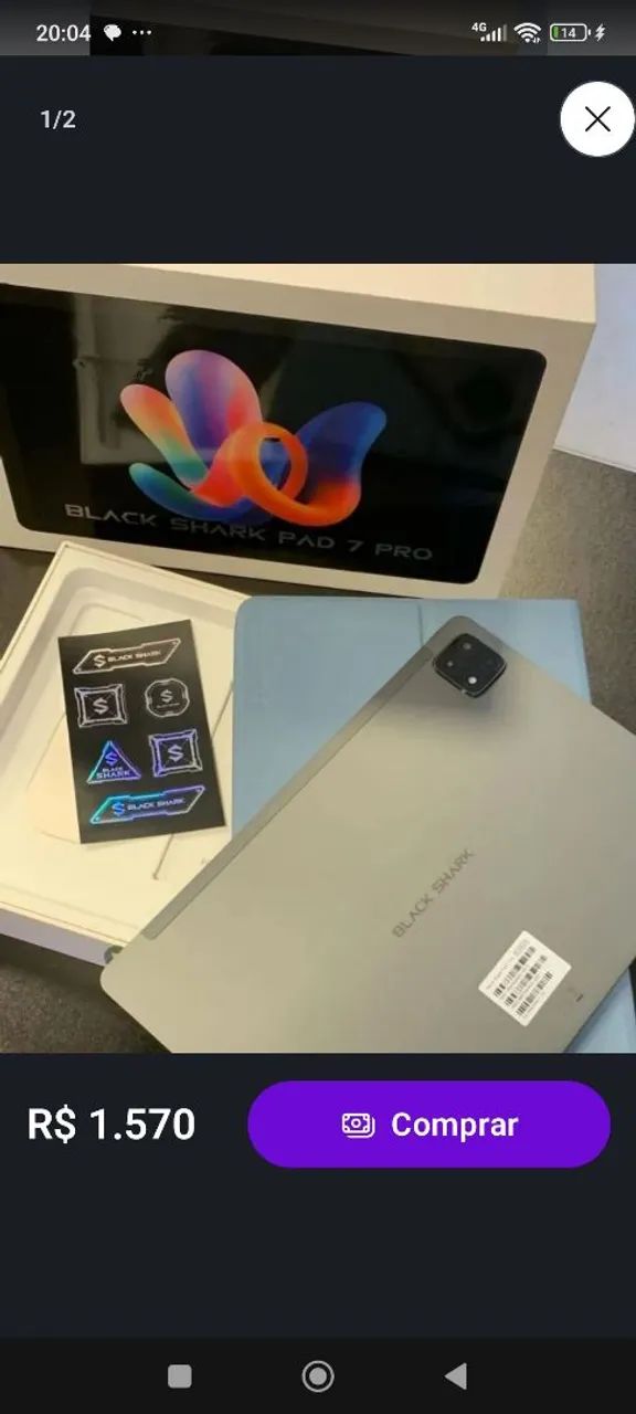 Tablet BLACK SHARK 7 256G/8Ram  chip  - Foto 2