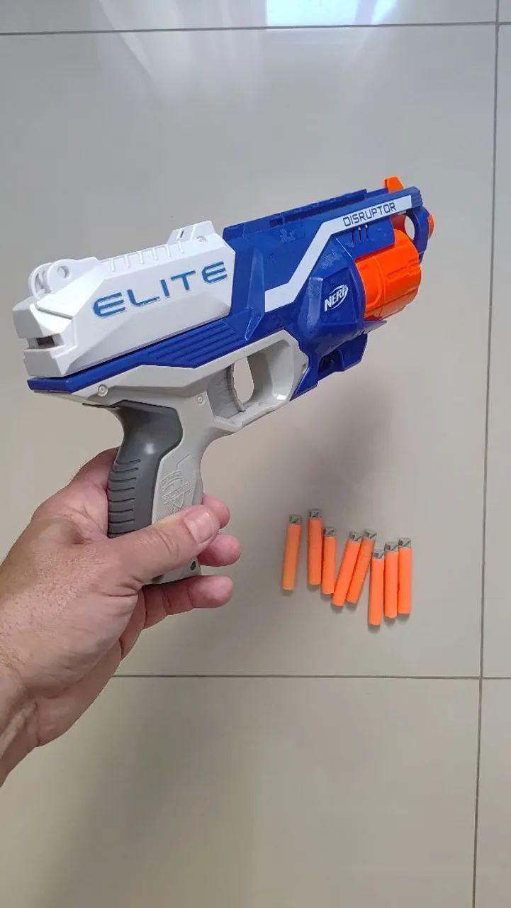 Nerf Elite Disruptor Automática 8 munições - Foto 3