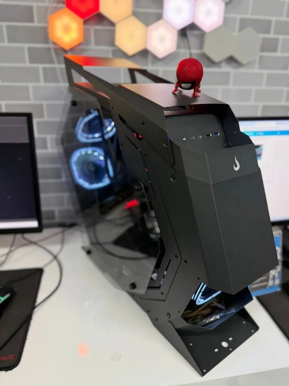 Pc gamer AMD Ryzen 7 5700X 8-Core Processor Placa mãe Asus b450M-A Prime Water  - Foto 4