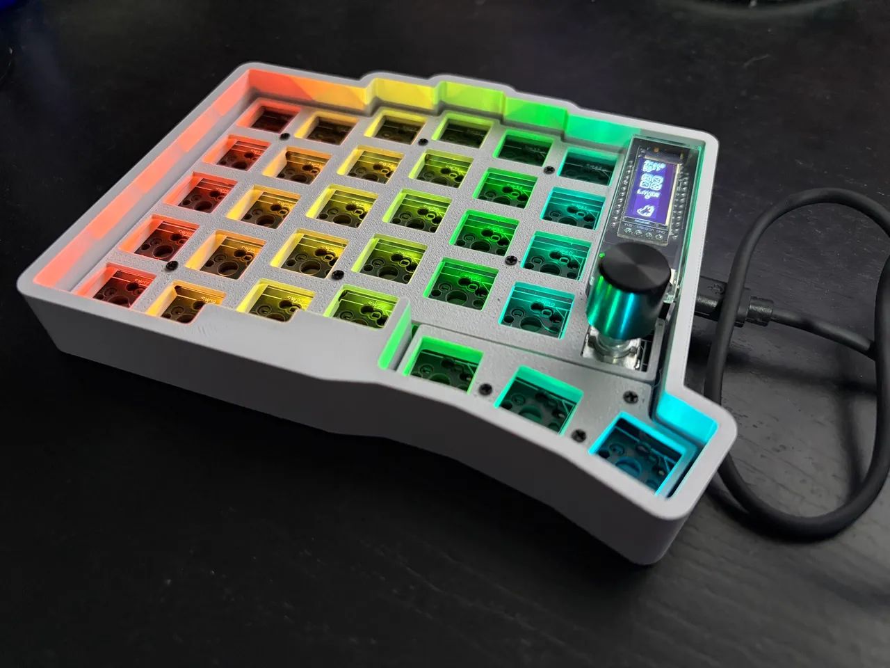 Teclado Split trackball knob - Foto 3