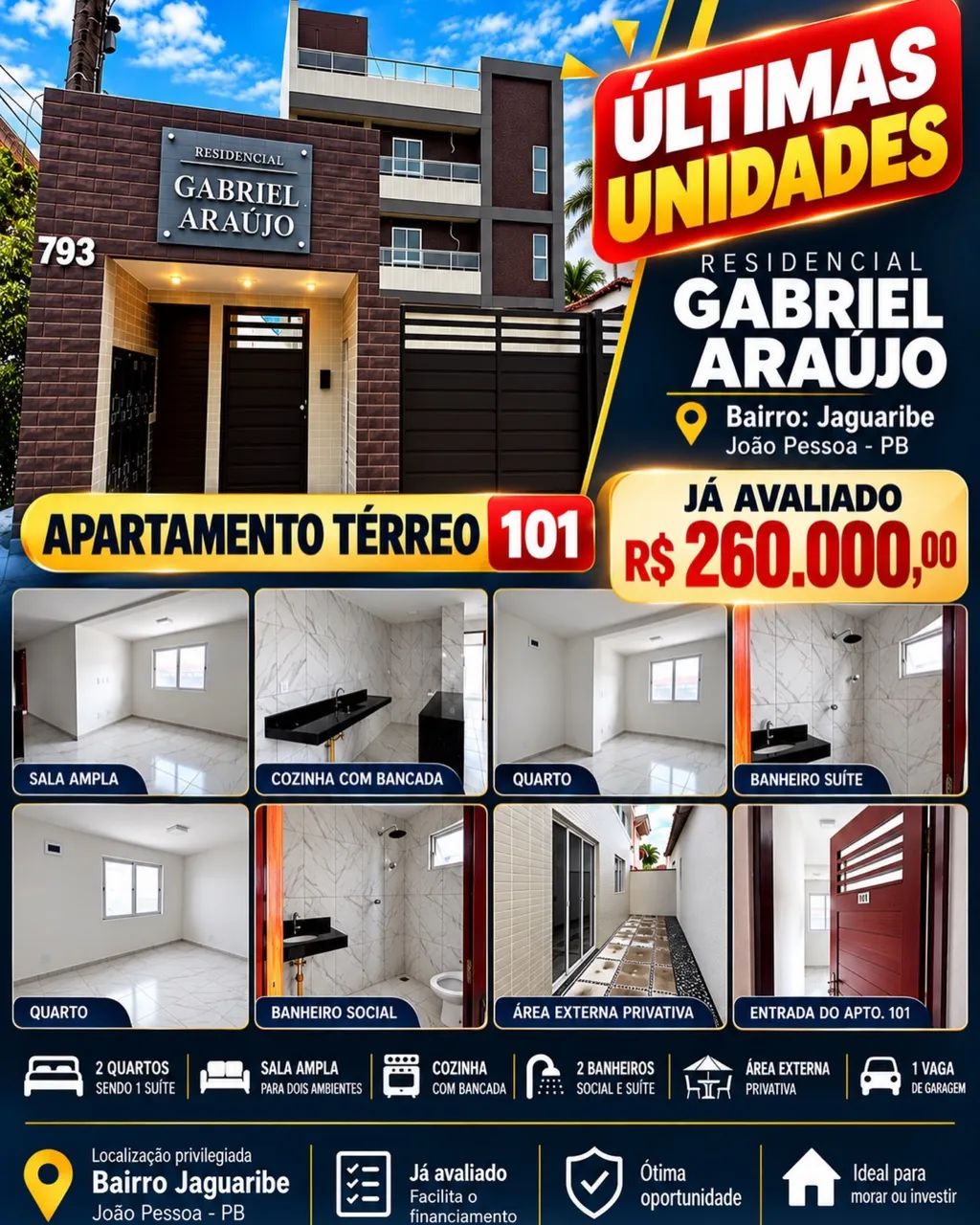 Apartamento Novo, Jaguaribe 