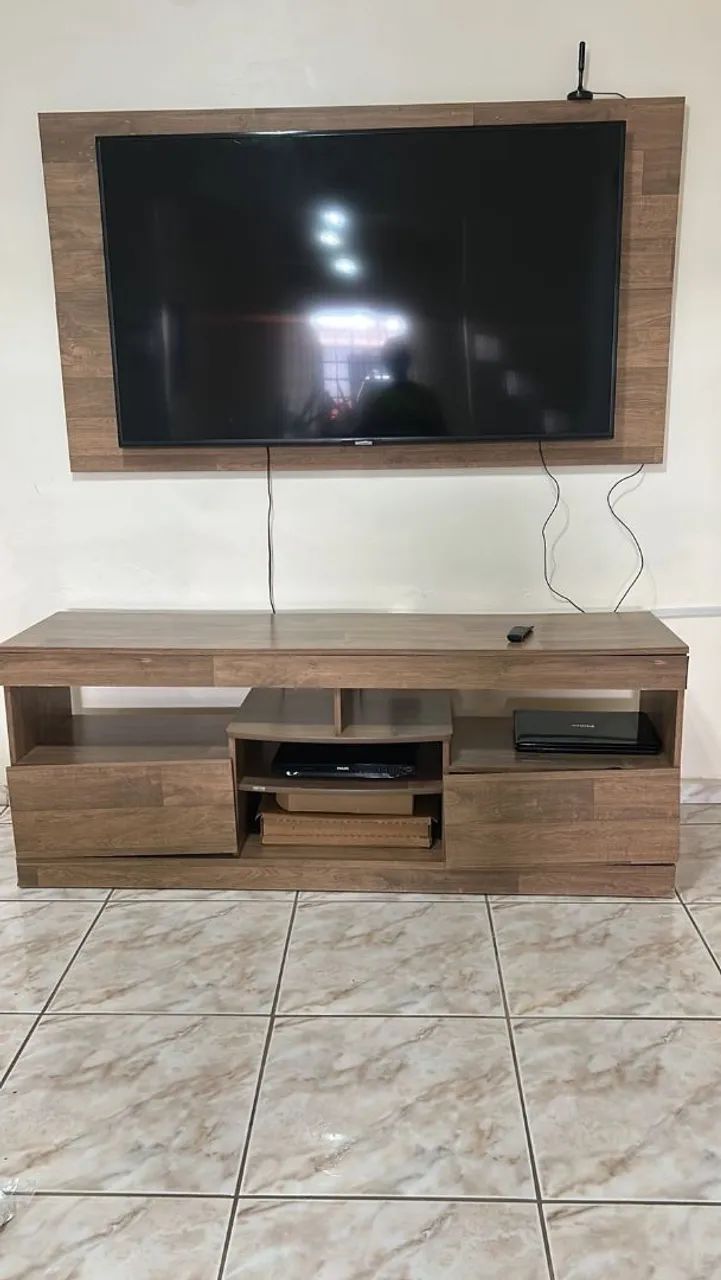 Painel e rack para televisão 