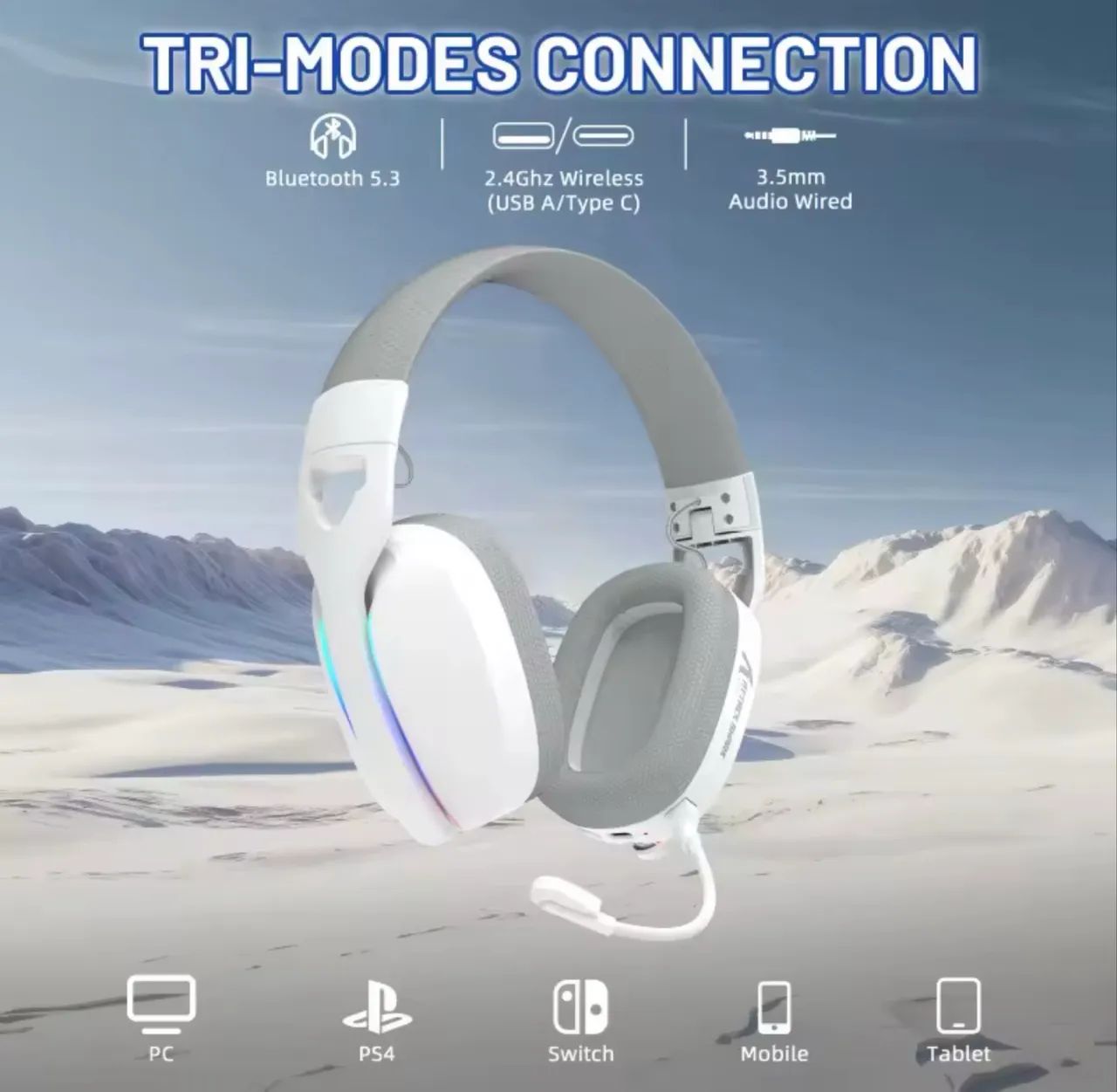 Headset Attack Shark L90 sem fio. @importech_084 - Foto 3