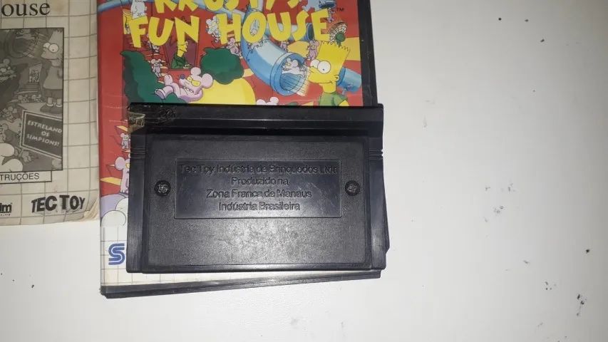 Krusty S Fun House Original com caixa e manual Master System - Foto 2