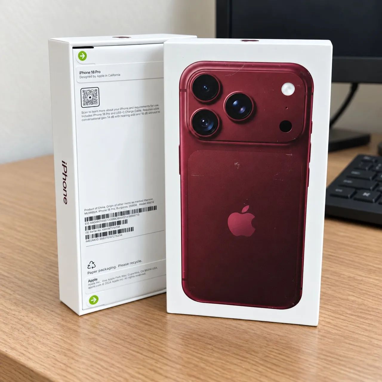 iPhone 18 Pro 256 - Bordô | Lacrado, sem uso.  - Foto 2