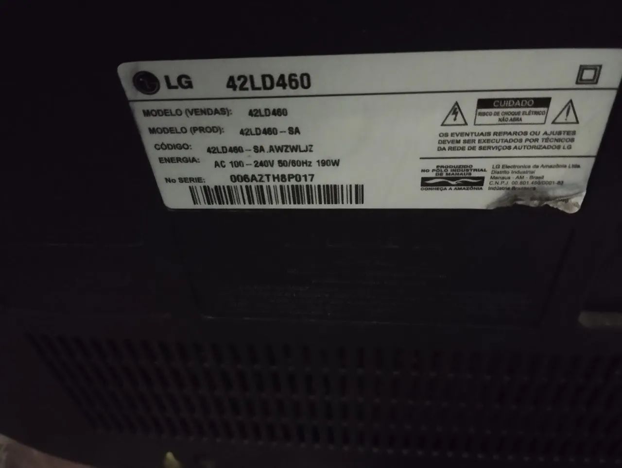Tv LG 42 polegadas pra concerto  - Foto 3