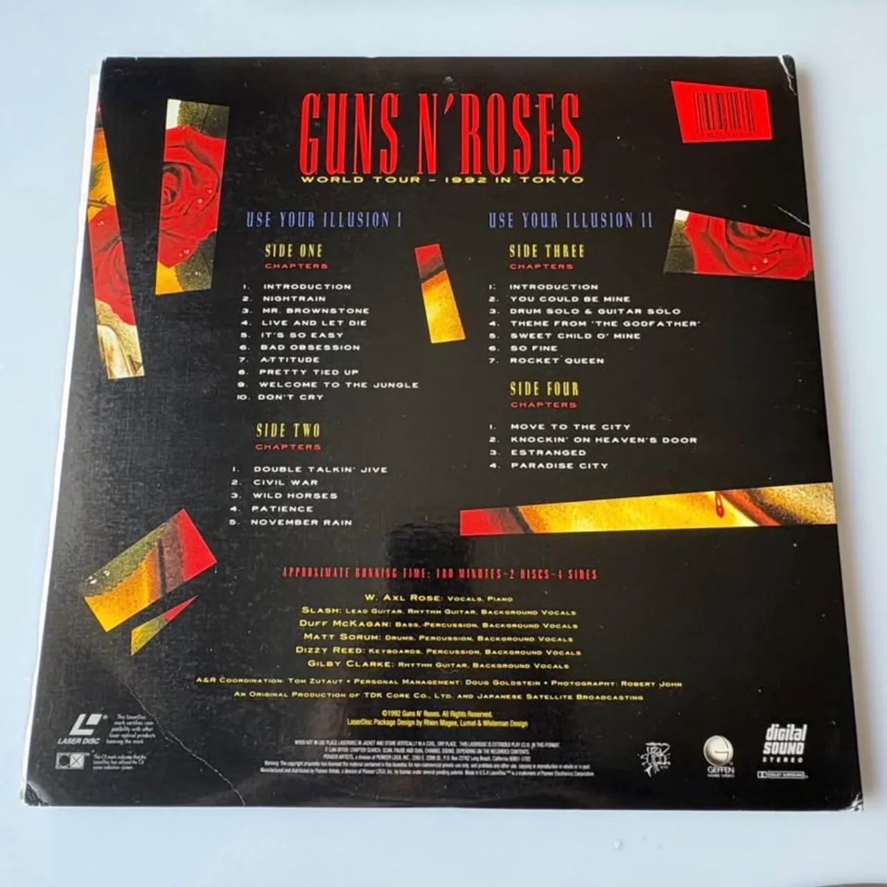 Guns N' Roses Use Your Illusion I & Ii Laserdisc Importado - Foto 3