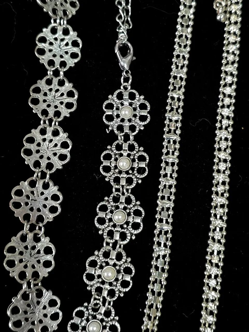 Kit 5 Colares Femininos Boho + Gargantilhas Prata - Foto 4
