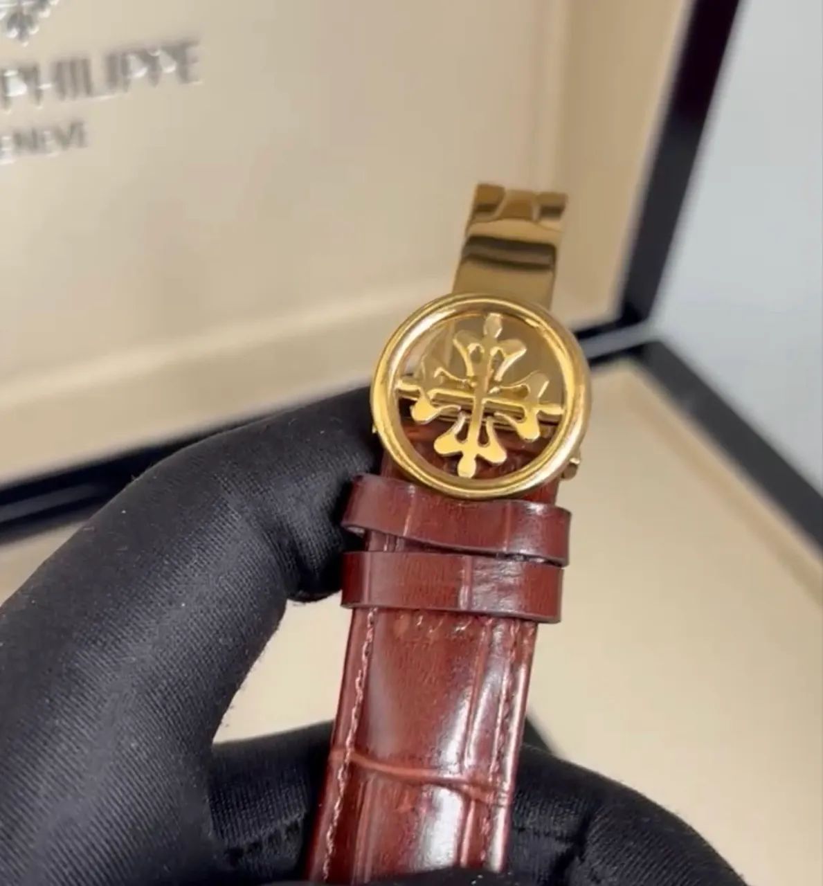 Relógio masculino Patek Philippe - Safira - Couro - Automático - Top Prm AAA+ - Foto 5