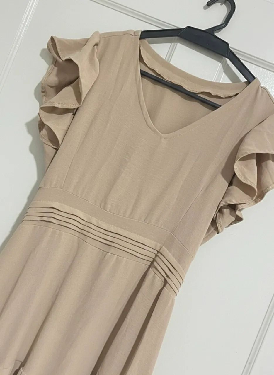 Vestido longo bege  - Foto 2