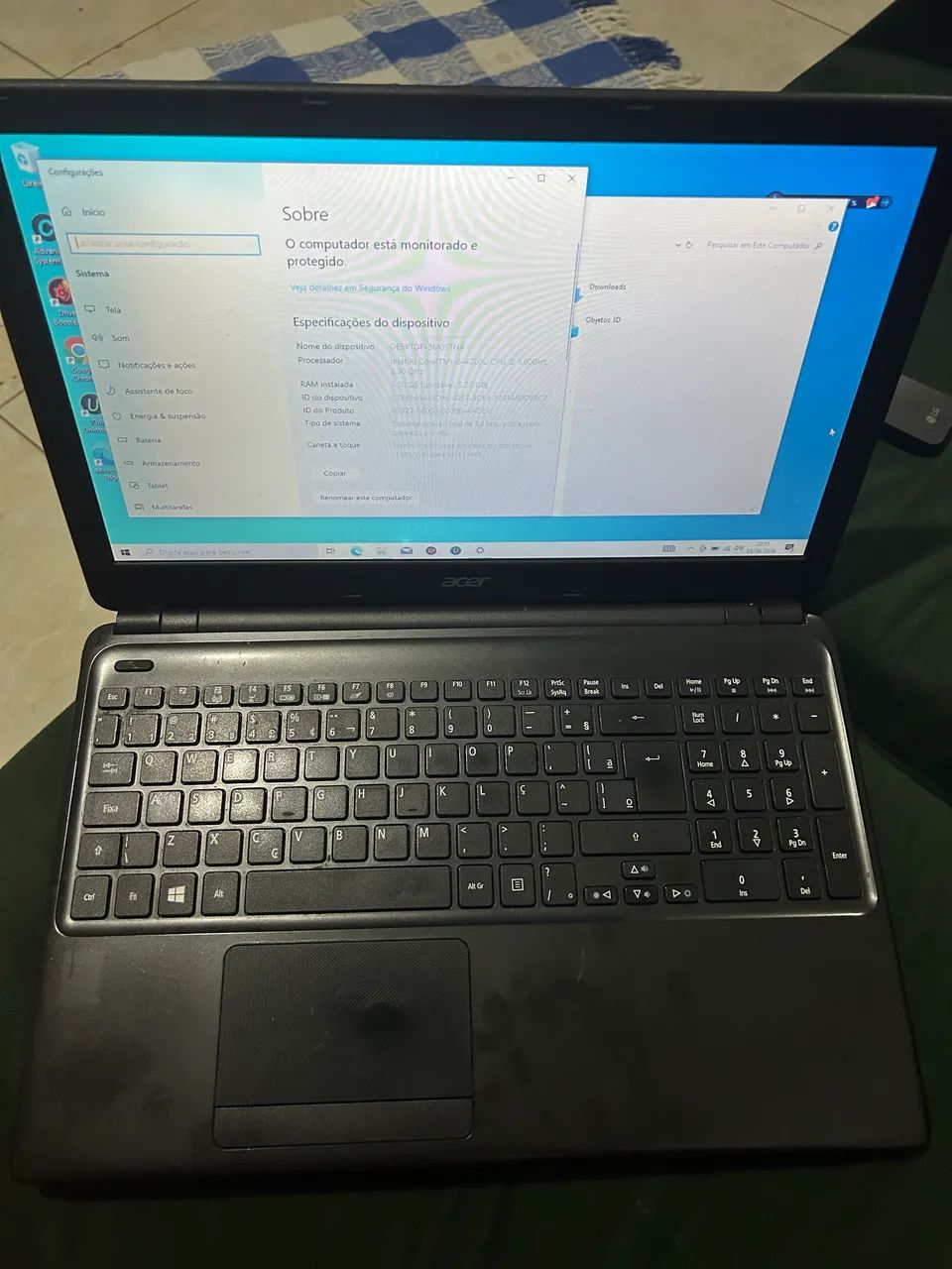 Notebook Acer i5 gth 4 6gb ram ssd512gigas  - Foto 4
