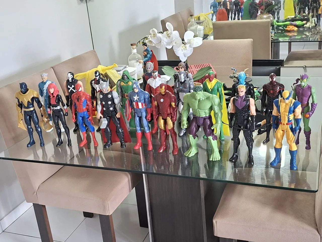 COLEÇÃO 35 BONECOS MARVEL e DC 30cm - Foto 2