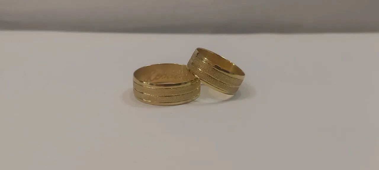 Aliança em ouro 18k  - Foto 4