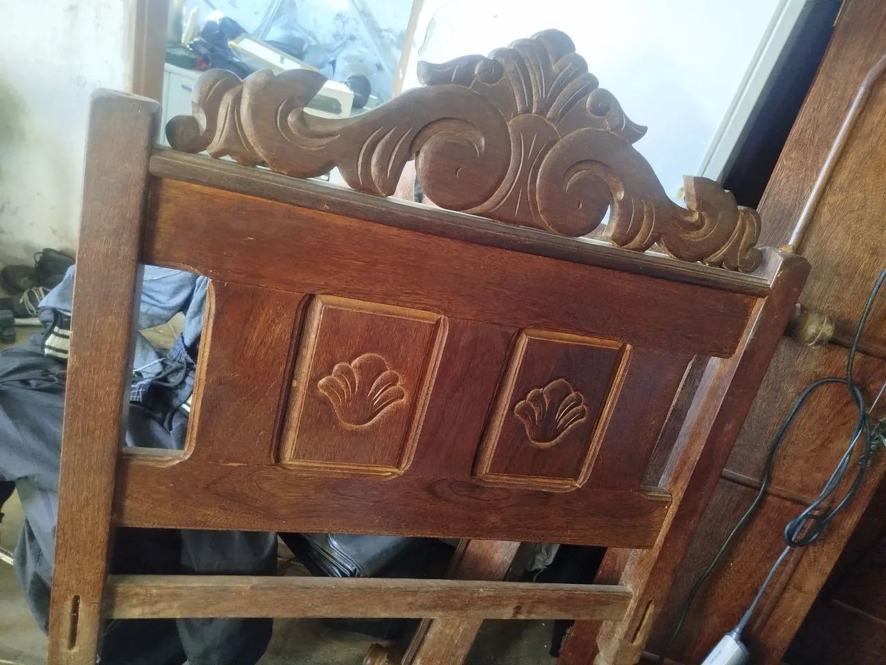 Cama de solteiro sucupira completa com colchão  - Foto 4