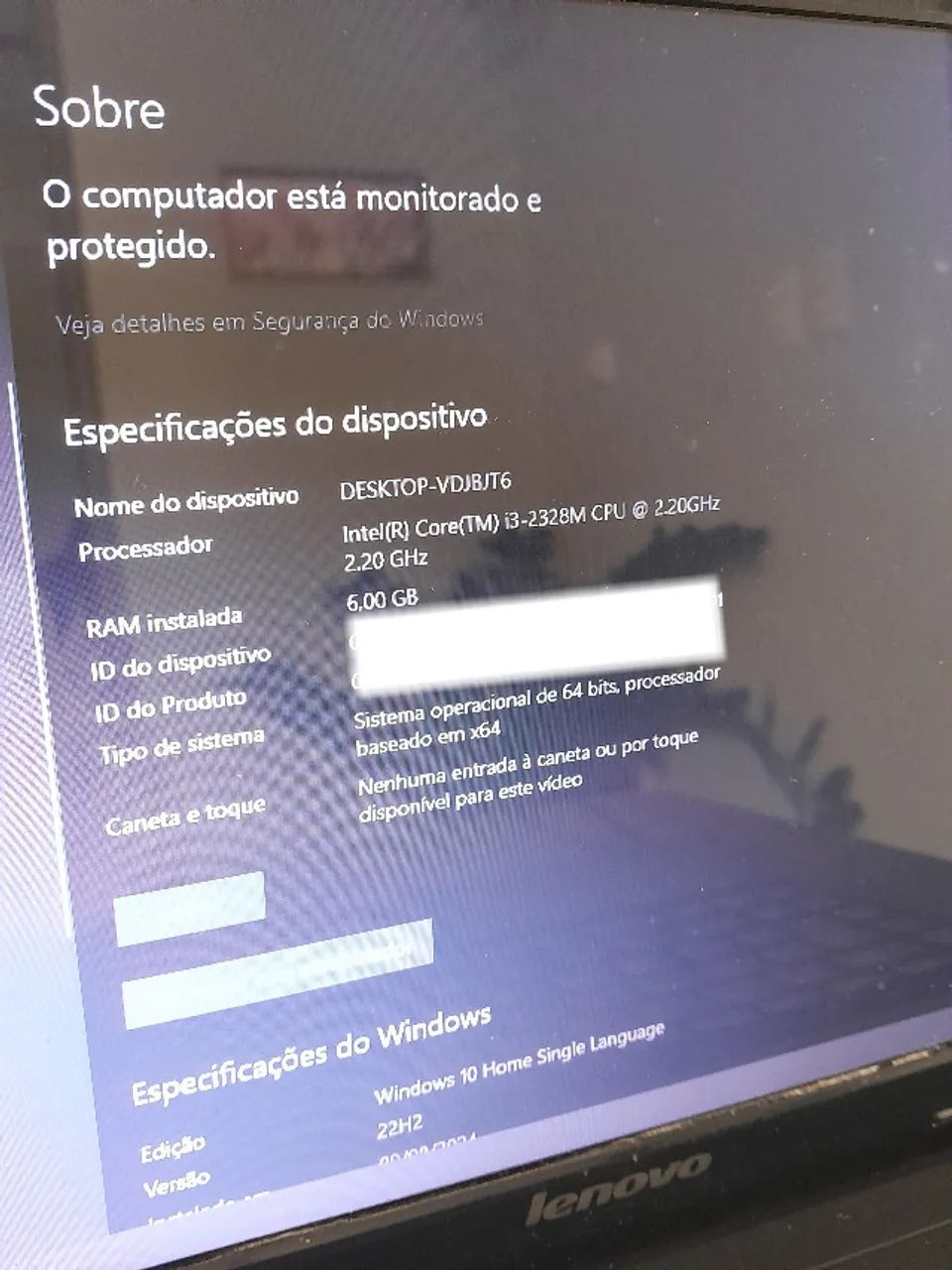 Noteook Lenovo I3 e 6 GB de RAM  - Foto 3