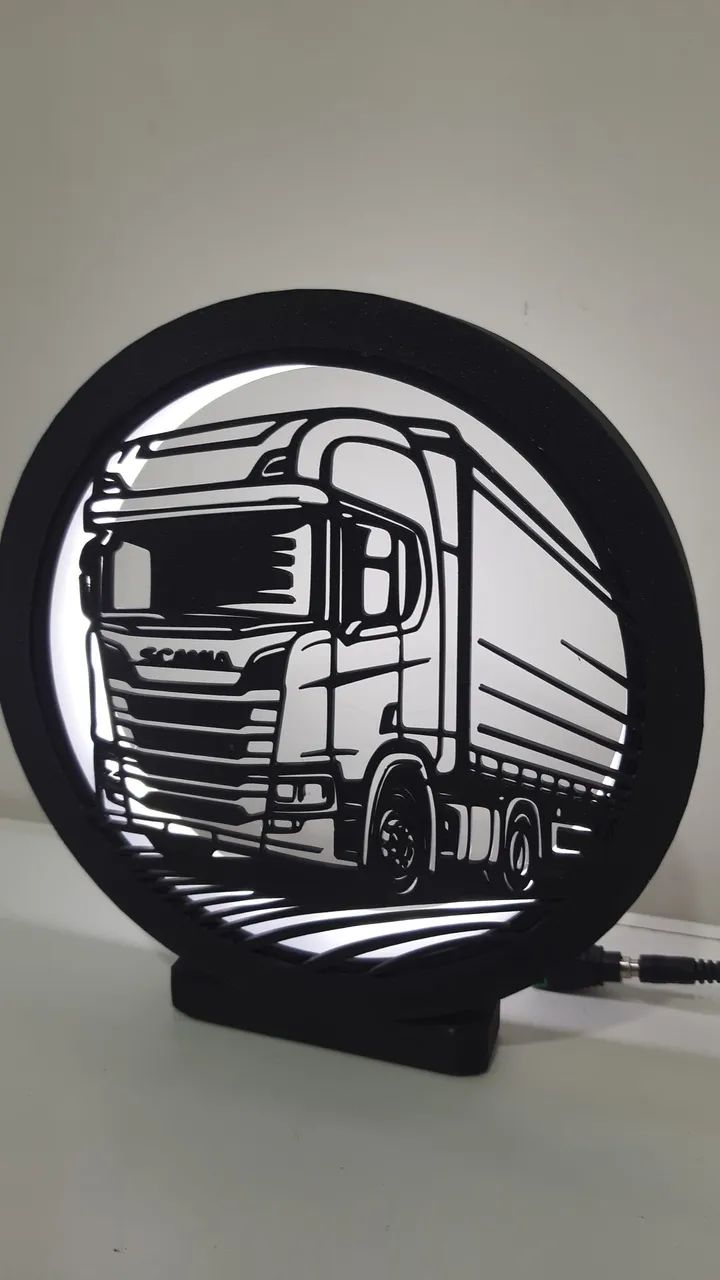 Luminária tema Carreta Scania - Foto 5