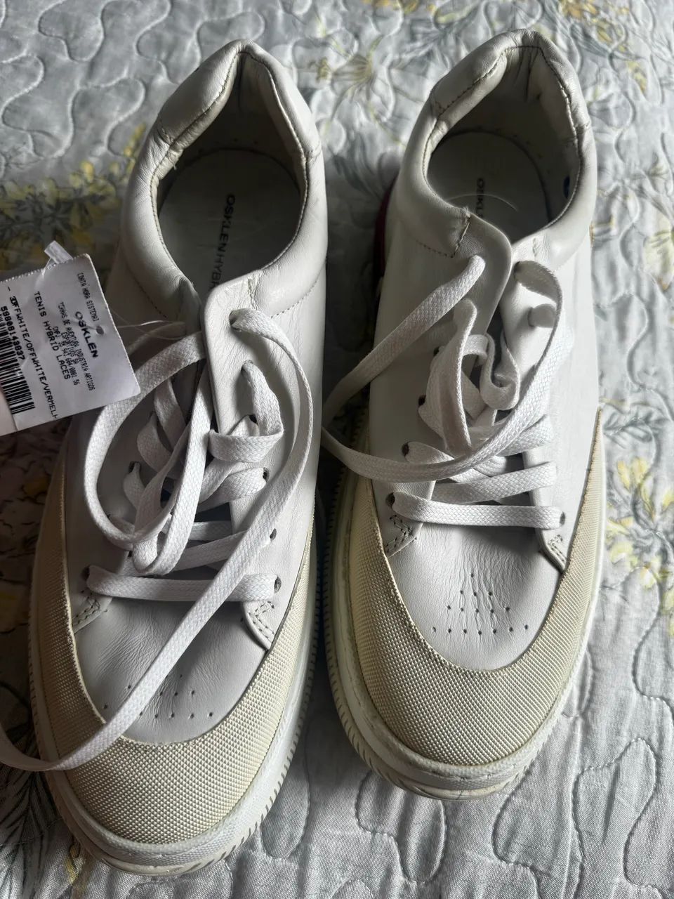 Tênis Osklen Hybrid Laces branco 37 NOVO - Foto 2