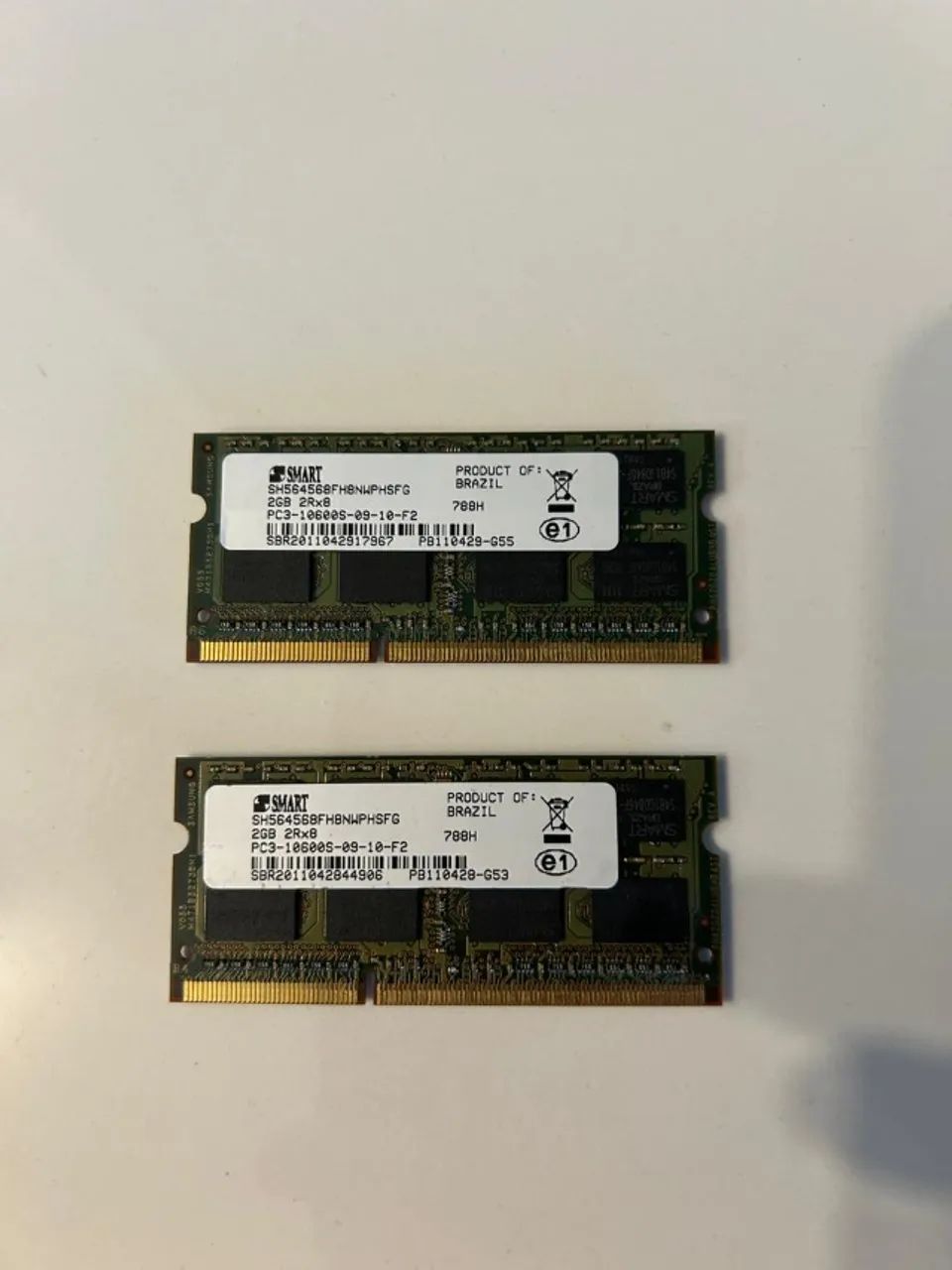 Memória Ram 4gb (2x2gb) DDR3 Notebook
