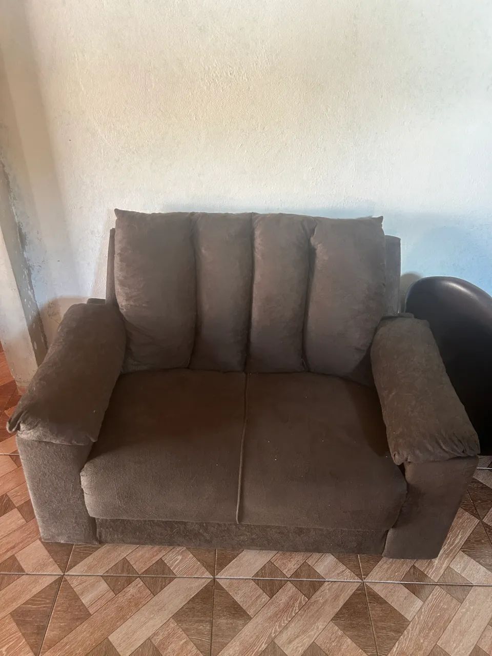 Conjunto de 2 Sofás Marrom - 3 e 2 Lugares - Venda Juntos - Foto 3