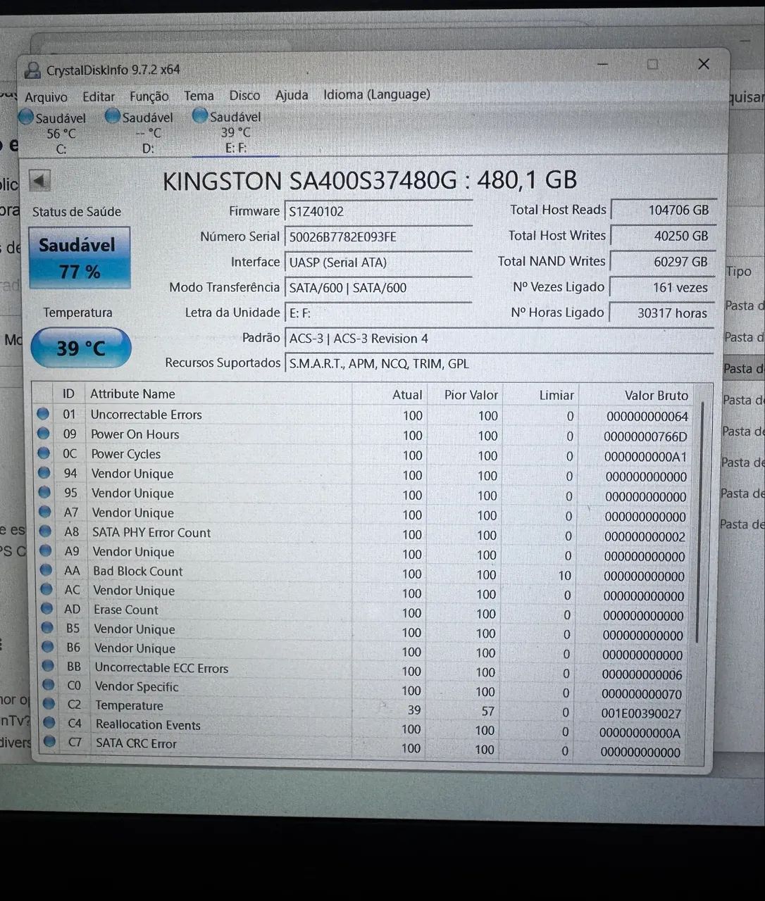 SSD Sata 480GB Kingston - Foto 3